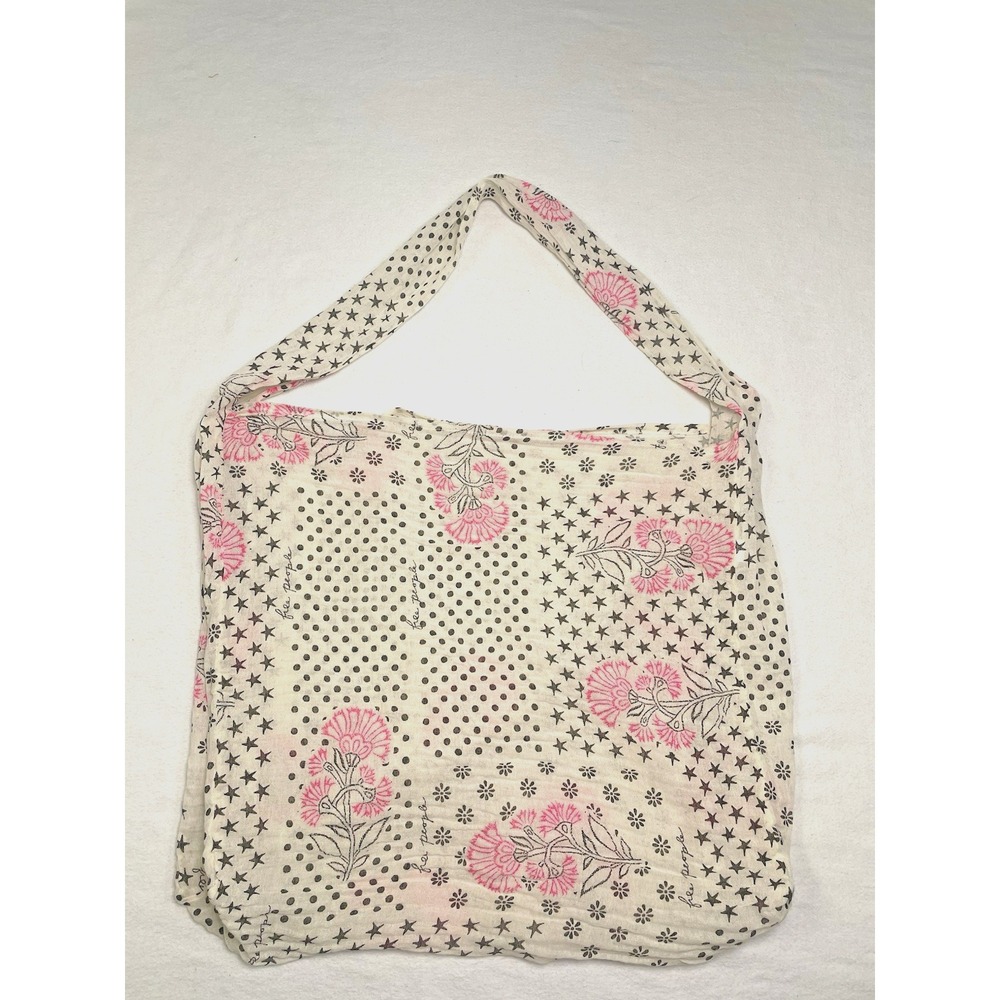 Free People Bag Purse Crossbody Lightweight Boho Floral Reusable Tote